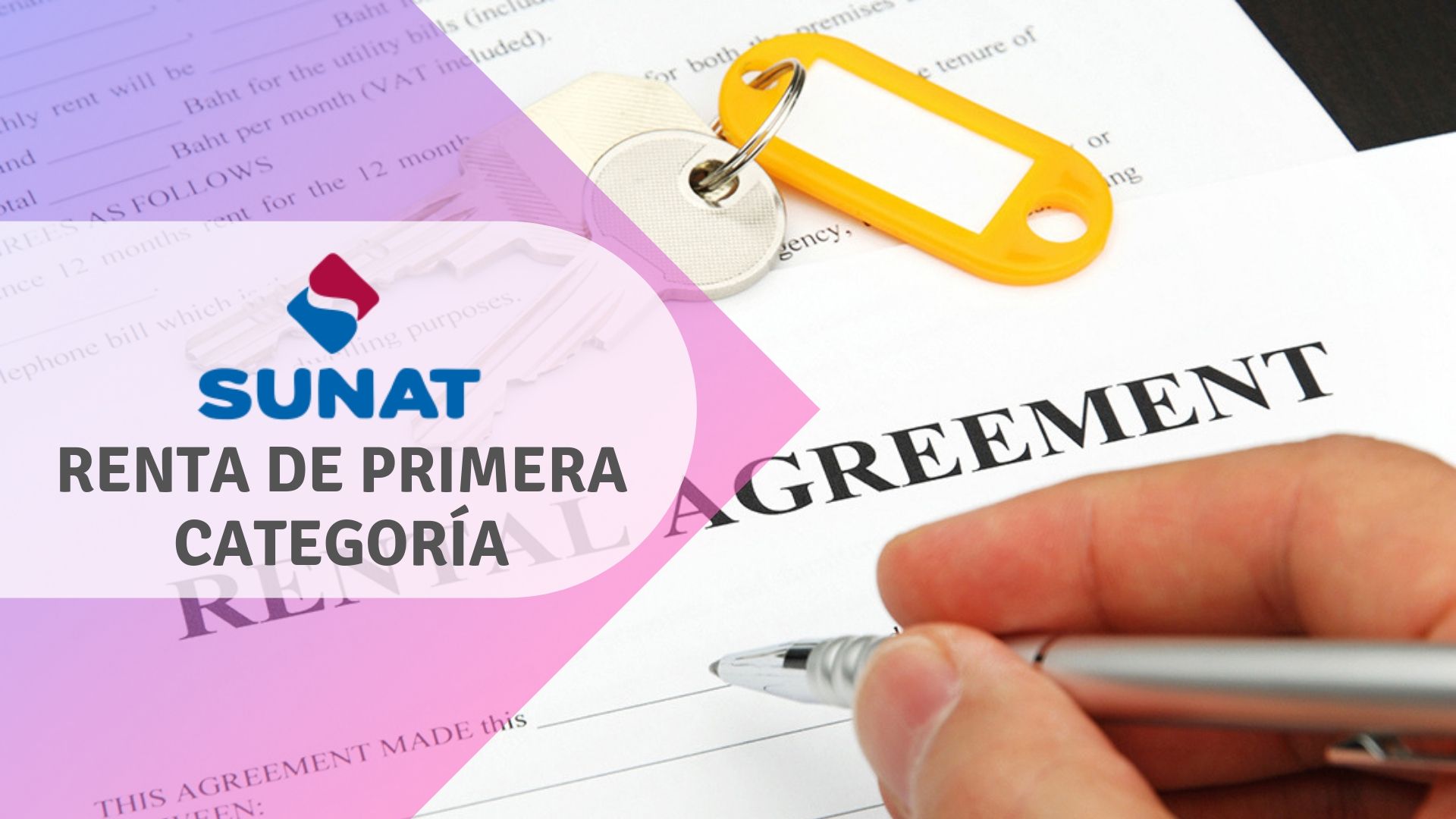 Renta 1.ª categoria SUNAT: ingresos gravados y como declarar